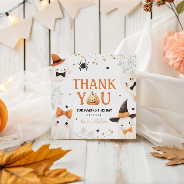 Spooky Pumpkin Birthday Danke Tag Geschenkanhänger (Von Creator hochgeladen)