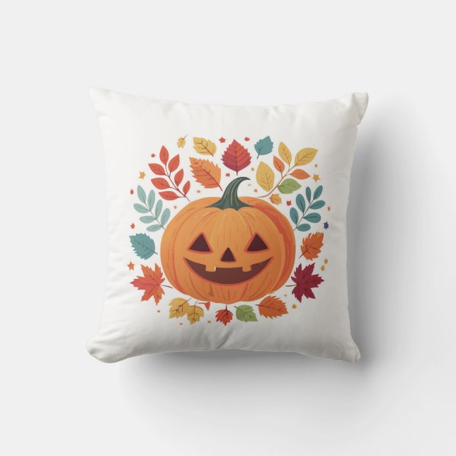 Spooky Pumpkin Cushion Kissen (Vorderseite)