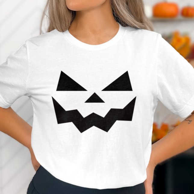 Spooky Pumpkin Face Halloween-T - Shirt (Von Creator hochgeladen)