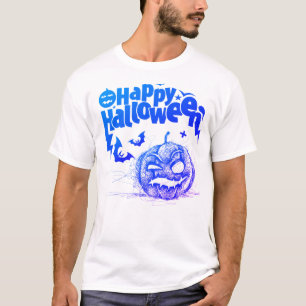 Spooky Pumpkin Gesichtsfeld für Männer Kostüm T -  T-Shirt