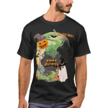Spooky Pumpkin & Ghost Family Halloween Outfit T-S