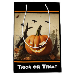 Spooky Pumpkin Halloween Collection Mittlere Geschenktüte