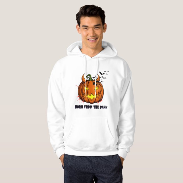 Spooky Pumpkin Halloween Hoodie - Bats (Vorne ganz)
