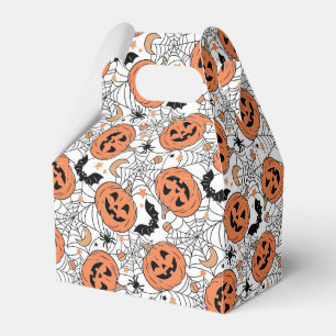 Spooky Pumpkin Halloween Pattern Geschenkschachtel