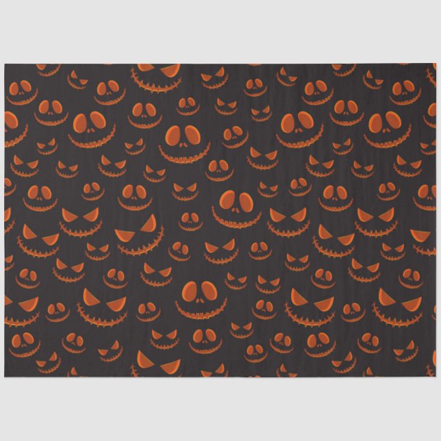 Spooky Pumpkin Halloween Serie Design 54 Seidenpapier (Vorderseite)