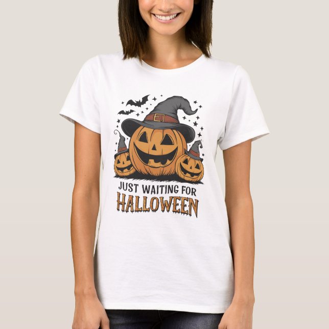 Spooky Pumpkin Halloween Summer T-Shirt (Vorderseite)
