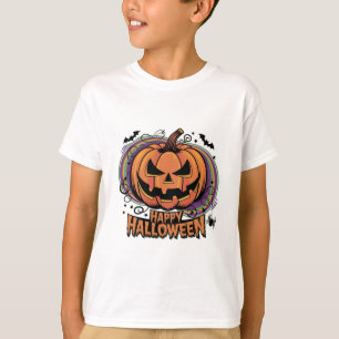 Spooky Pumpkin Halloween T - Shirt