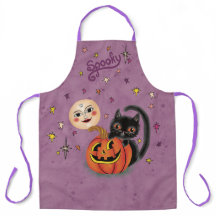 Spooky Pumpkin Kitten Moon - Lila leicht