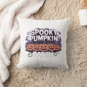 Spooky Pumpkin Patch Halloween-Kissen Kissen