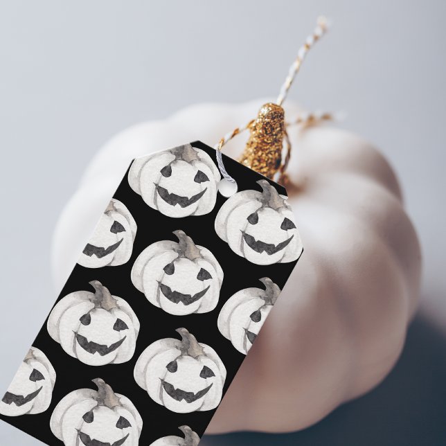 Spooky Pumpkin Pattern | Frohe Halloween Geschenkanhänger (Von Creator hochgeladen)