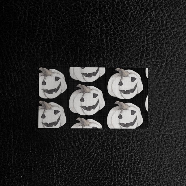 Spooky Pumpkin Pattern | Frohe Halloween Visitenkarte (Von Creator hochgeladen)