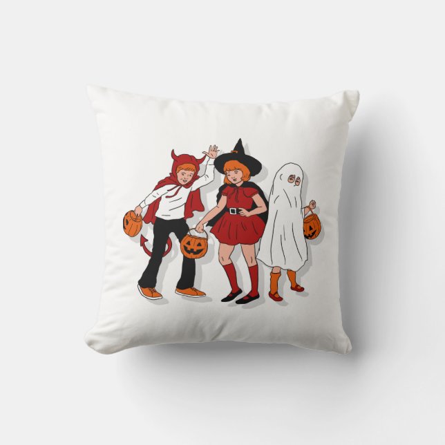 Spooky Pumpkin Pillow Kissen (Vorderseite)