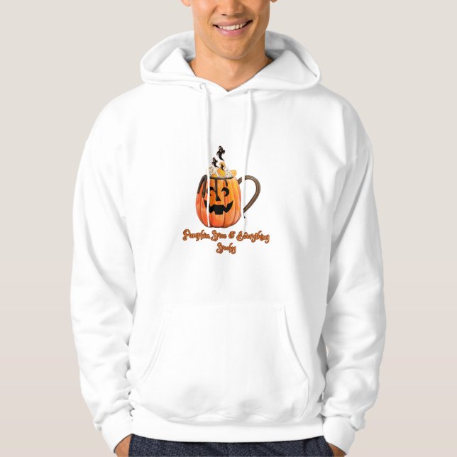 Spooky Pumpkin Speckkaffee Hoodie (Vorderseite)