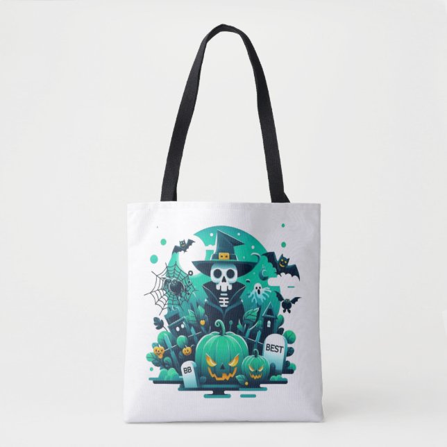 Spooky Pumpkin Tasche (Vorderseite)
