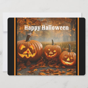 Spooky Pumpkins Family Collection Feiertagskarte