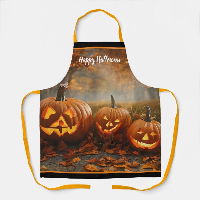 Spooky Pumpkins Family Collection Schürze (Vorderseite)