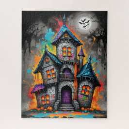 Spooky Rainbow Spritzer Castle Jigsaw Puzzle