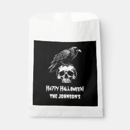 Spooky Raven Skull Cookie Halloween Gefälligkeitsa Geschenktütchen