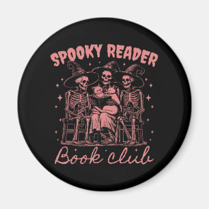 Spooky Reader Book Club D Red Magnet