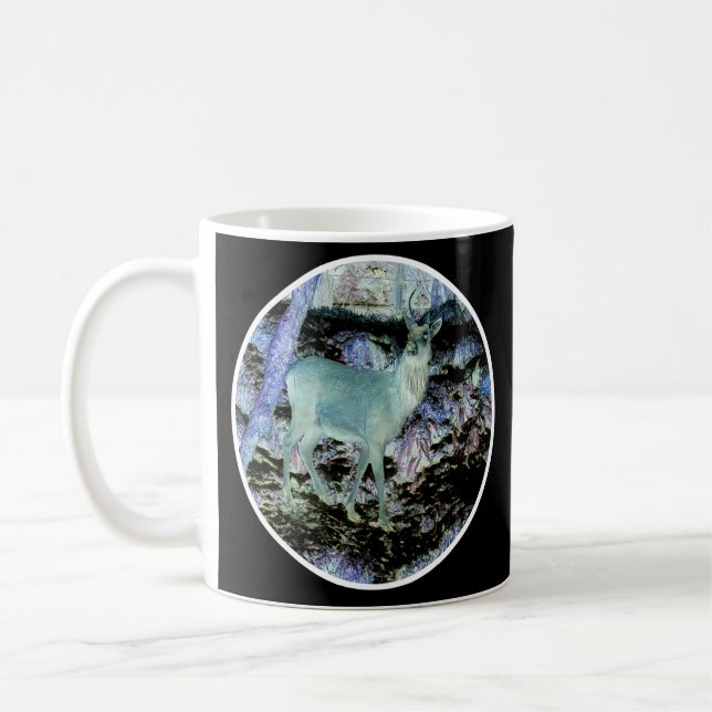 Spooky Red Deer Stag Tasse (Links)
