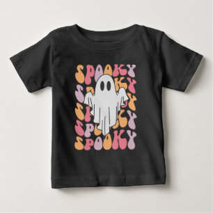 Spooky Retro Ghost Baby T-shirt