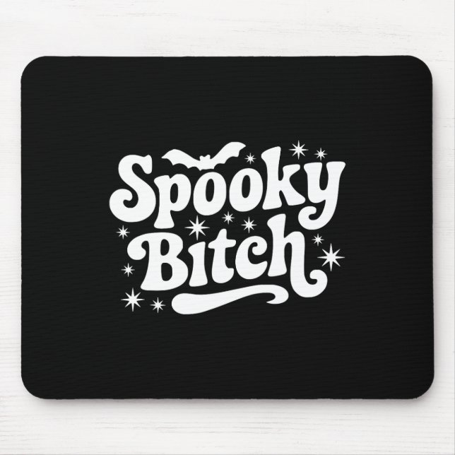 Spooky Retro Halloween Hexenko Zitat Sprichwort Ts Mousepad (Vorne)