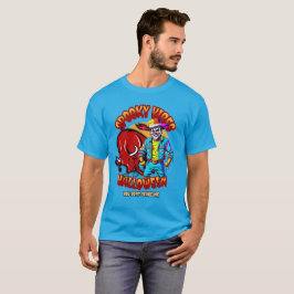 Spooky Rodeo Clown und Bull Halloween T-Shirt