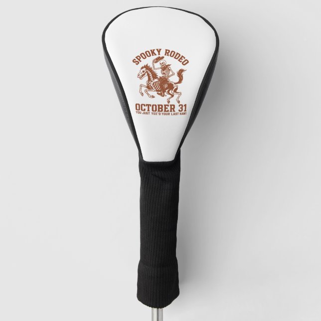 Spooky Rodeo Halloween 31. Oktober Golf Headcover (Vorderseite)