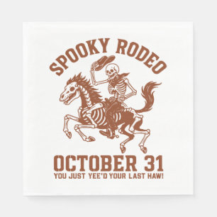 Spooky Rodeo Halloween 31. Oktober Serviette