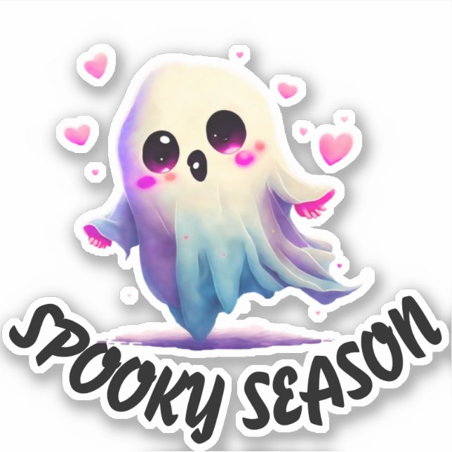 Spooky Saisonaufkleber, lustige Geschenkaufkleber, Aufkleber (Vorderseite)