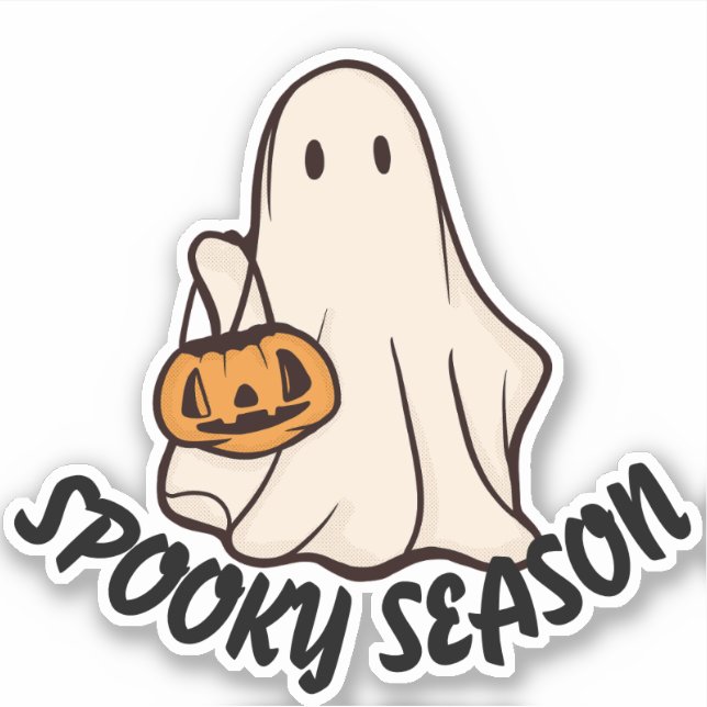 Spooky Saisonaufkleber, lustige Geschenkaufkleber, Aufkleber (Vorderseite)