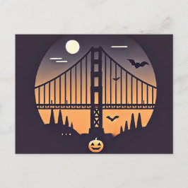Spooky San Francisco Halloween, Golden Gate Postkarte