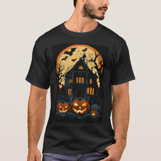 Spooky-Schablonengeister, die das Shirt von Männer