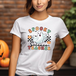 Spooky Science Teacher Retro Halloween T - Shirt