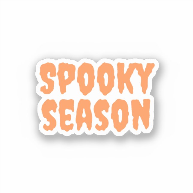 Spooky Season Aufkleber (Vorderseite)