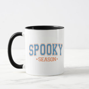 Spooky Season Blue und Orange White Halloween Tasse