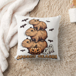Spooky Season Capybara Halloween Keuchkröte Kissen