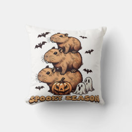 Spooky Season Capybara Halloween Keuchkröte Kissen