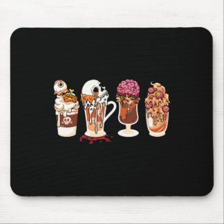 Spooky Season Fall Kaffee Horror Film und Kaffee Mousepad