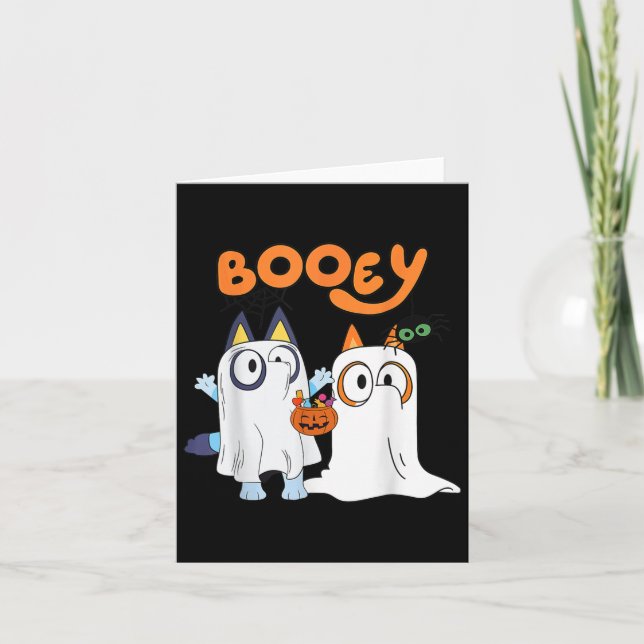 Spooky Season Funny Ghost Booey Halloween für Männ Karte (Vorderseite)