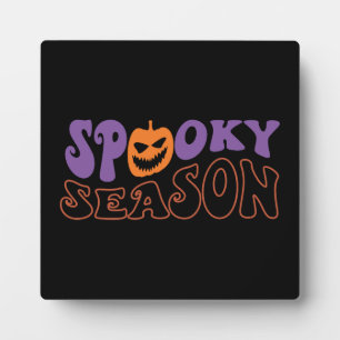 Spooky Season - Funny Halloween Fotoplatte