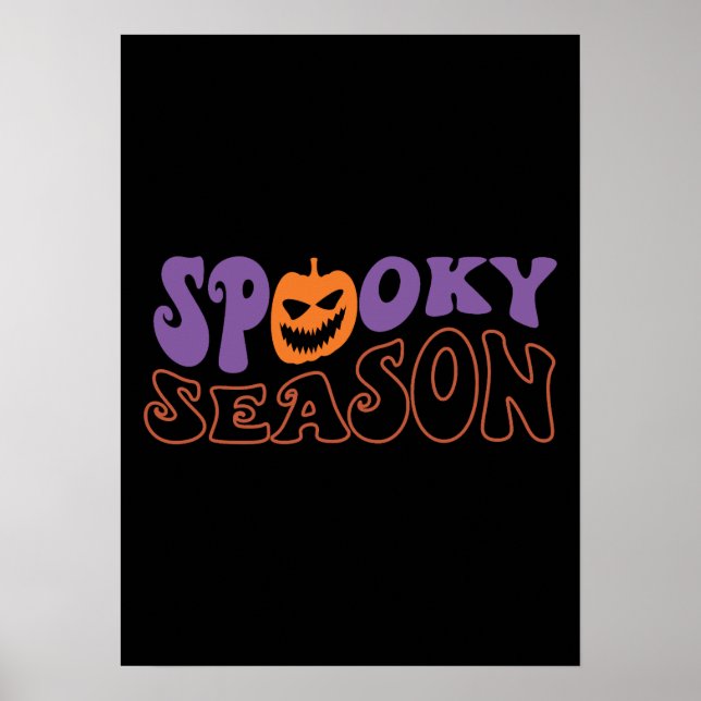 Spooky Season - Funny Halloween Poster (Vorne)
