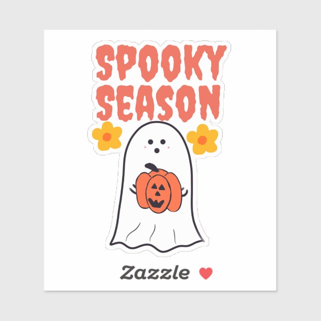 Spooky Season Ghost Aufkleber (Blatt)