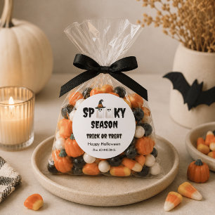 Spooky Season Ghost - Halloween-Design Runder Aufkleber