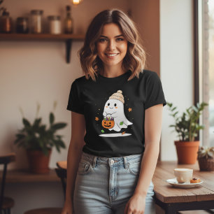 Spooky Season Ghost Niedliche Halloween-Herbstgesc Tri-Blend Shirt