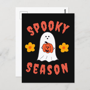 Spooky Season Ghost Postkarte