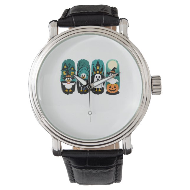 Spooky Season Halloween Armbanduhr (Vorderseite)