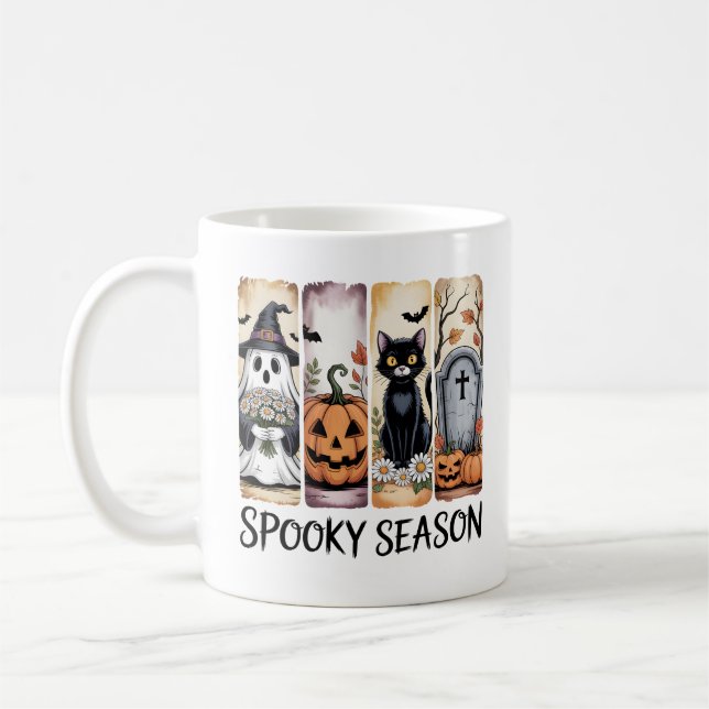 Spooky Season Halloween Art Kaffeetasse (Links)