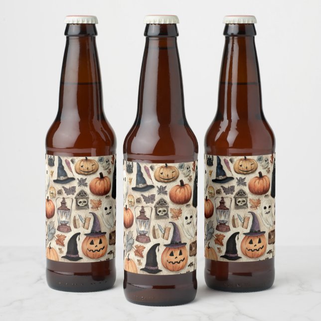 Spooky Season - Halloween-Bierlabel Bierflaschenetikett (Flaschen)