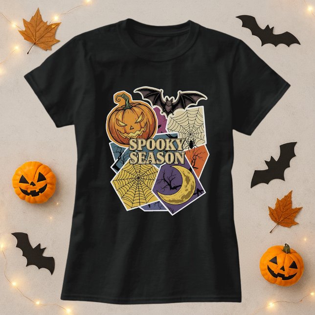 Spooky Season Halloween Collage T-Shirt (Von Creator hochgeladen)